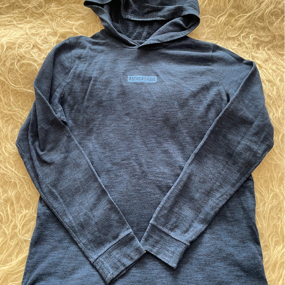 Blue/gray teen boy hoody by abercrombie kids